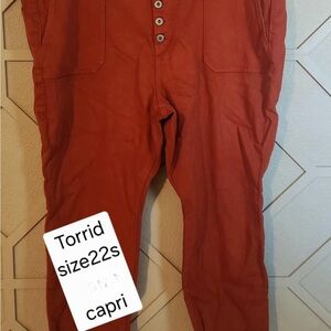 Torrid Rust Cropped Ankle Jeans